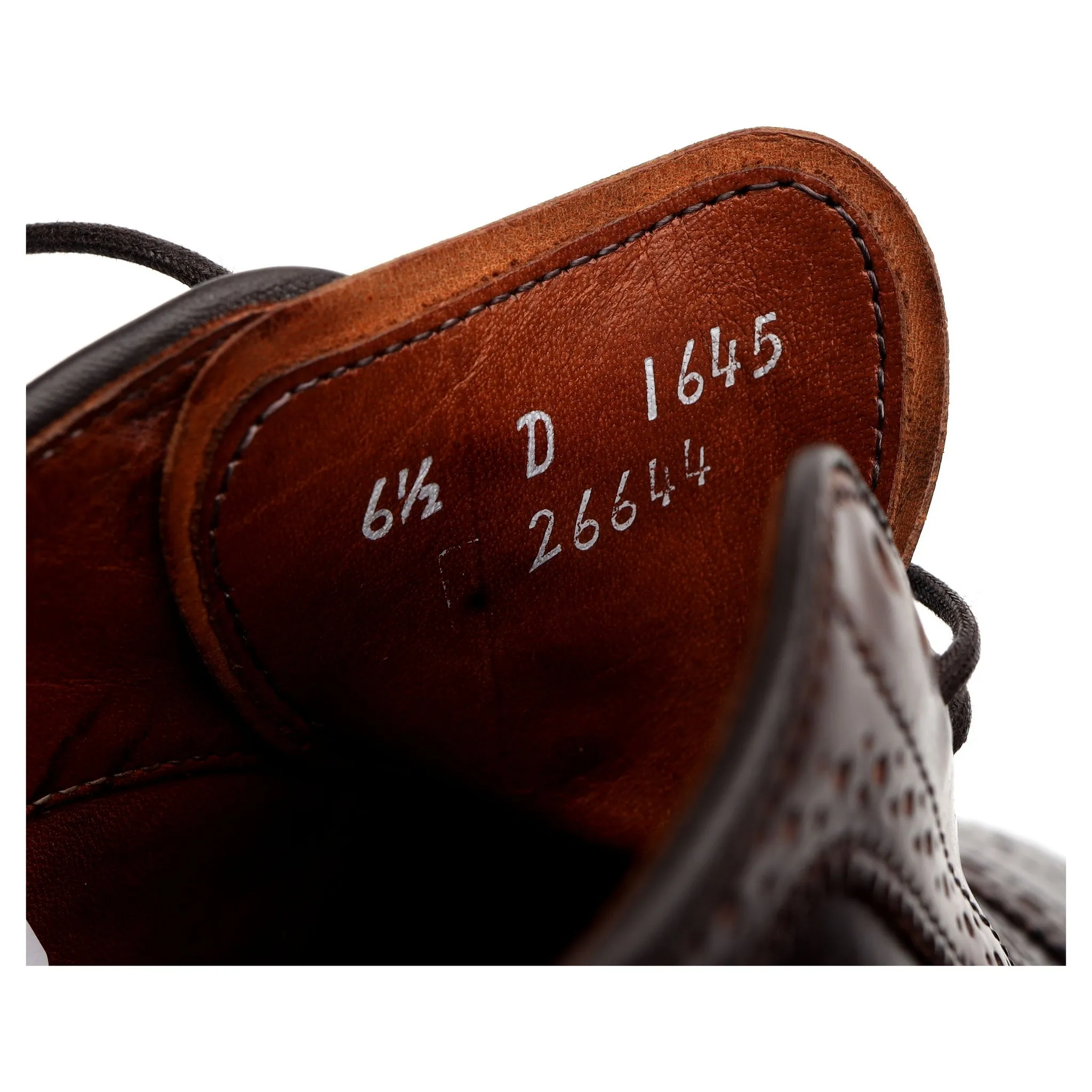 'Strand' Burgundy Cordovan Leather Oxford Brogues UK 6 US 6.5 D