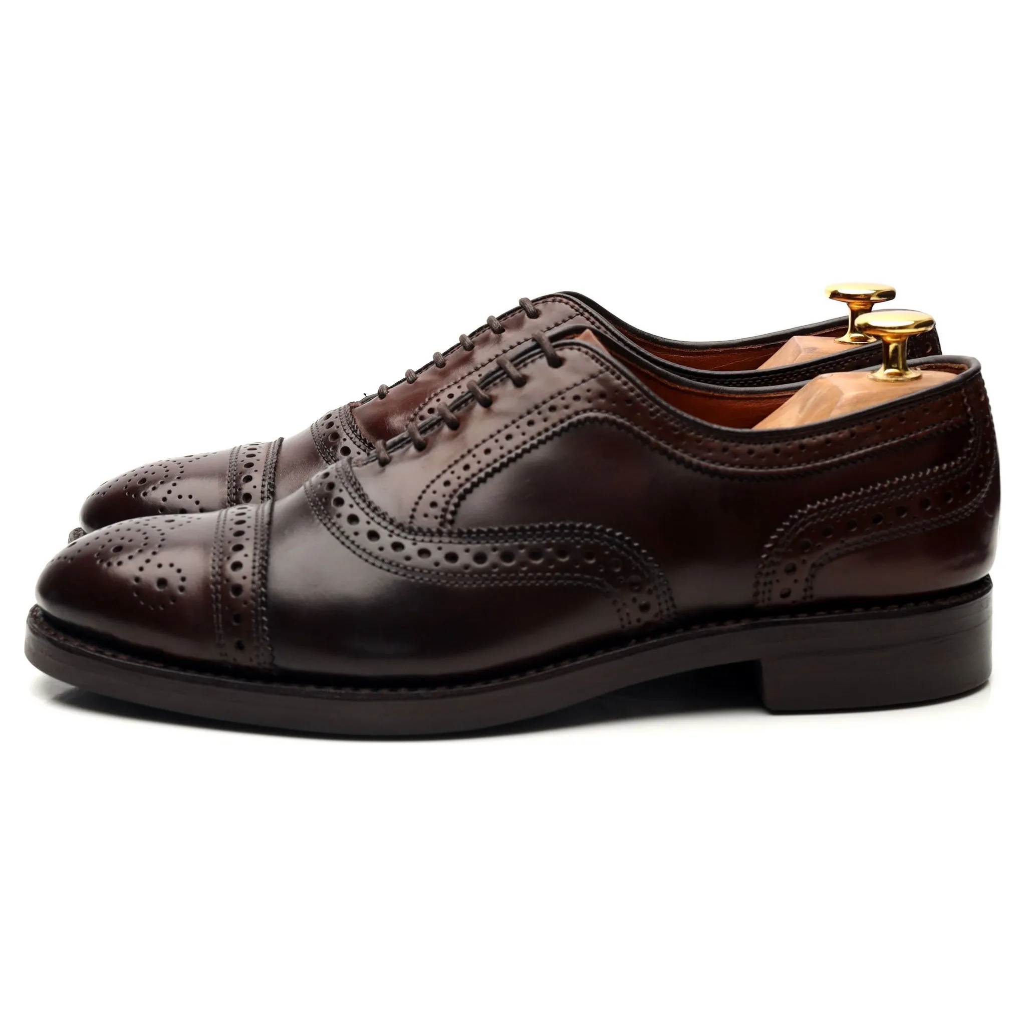 'Strand' Burgundy Cordovan Leather Oxford Brogues UK 6 US 6.5 D