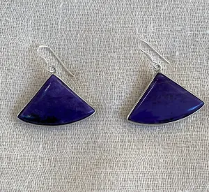 Sugilite Silver Earrings