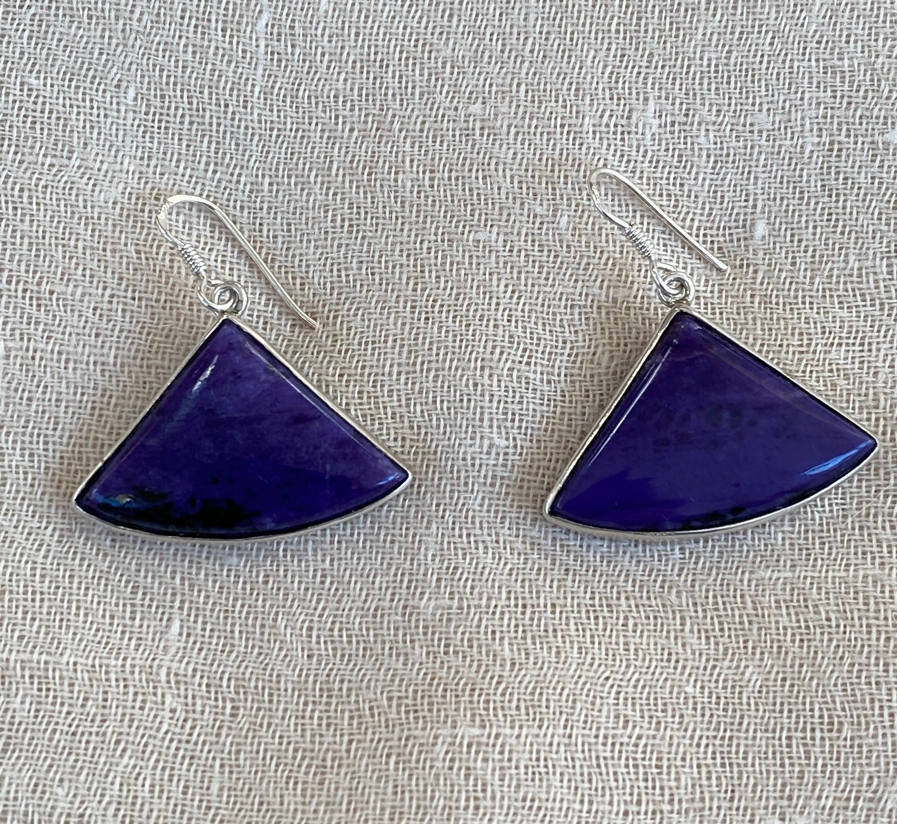 Sugilite Silver Earrings