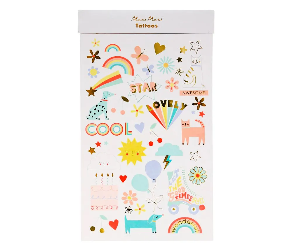 Summer Icon Tattoo Sheets