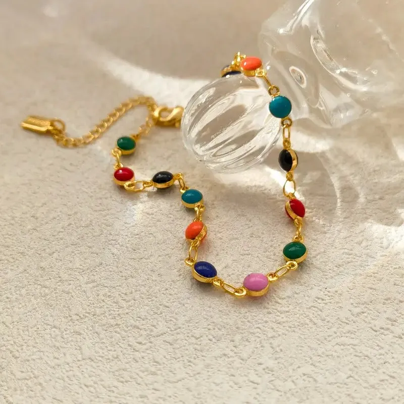 Summer Jewelry Sets – Colorful Bracelet and Necklace