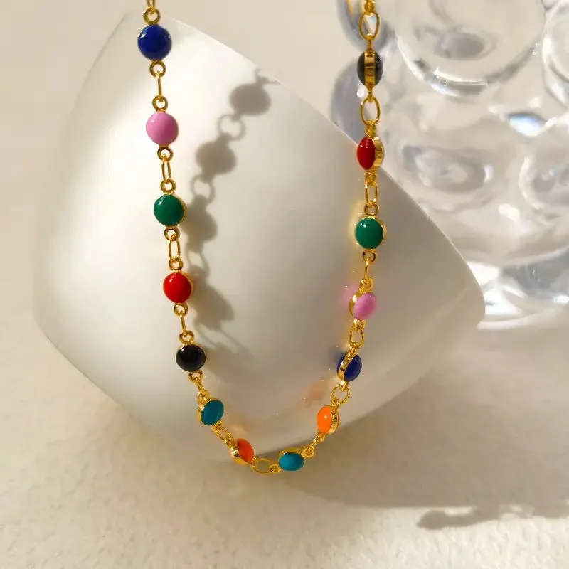 Summer Jewelry Sets – Colorful Bracelet and Necklace