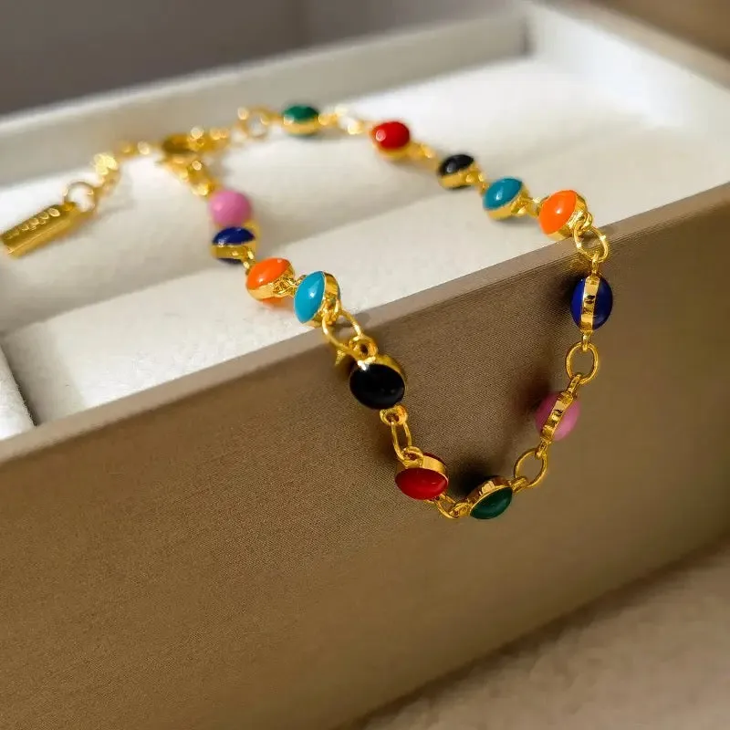 Summer Jewelry Sets – Colorful Bracelet and Necklace