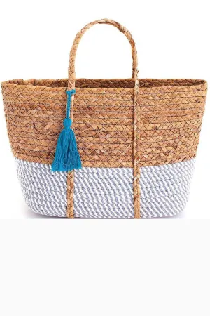 Tan Traveler - Woven Tote Bag