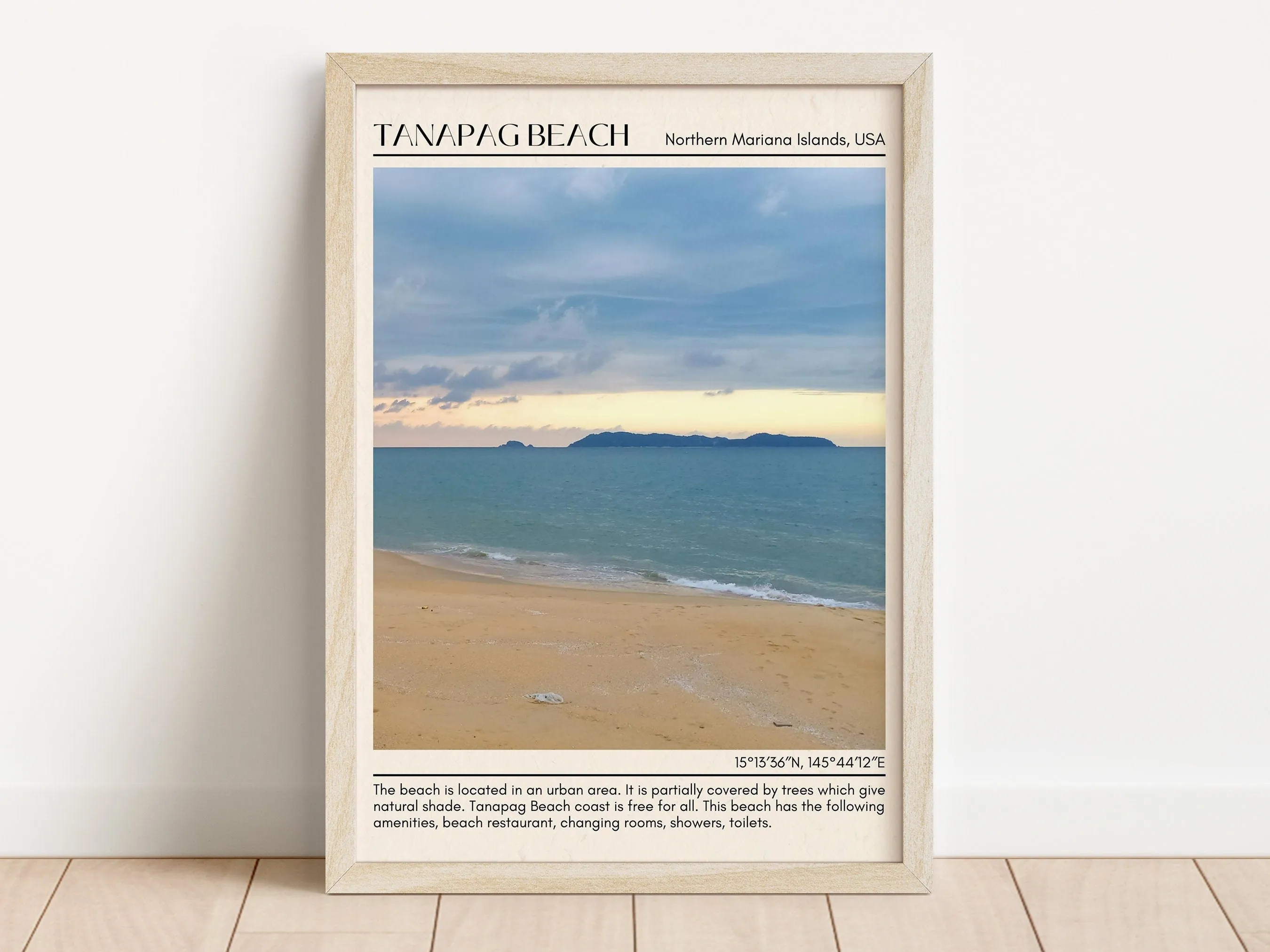 Tanapag Beach Wall Canvas, USA