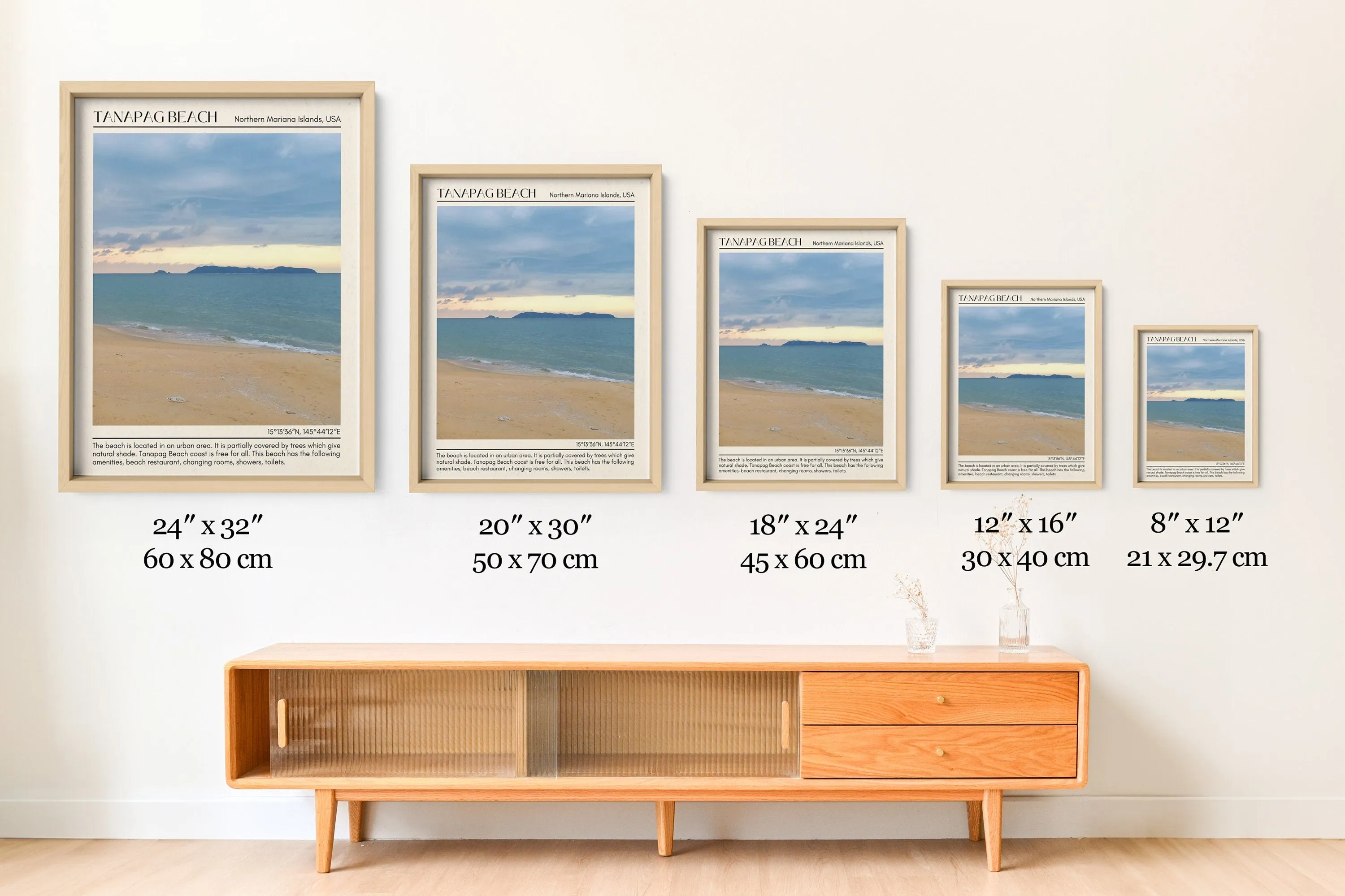 Tanapag Beach Wall Canvas, USA