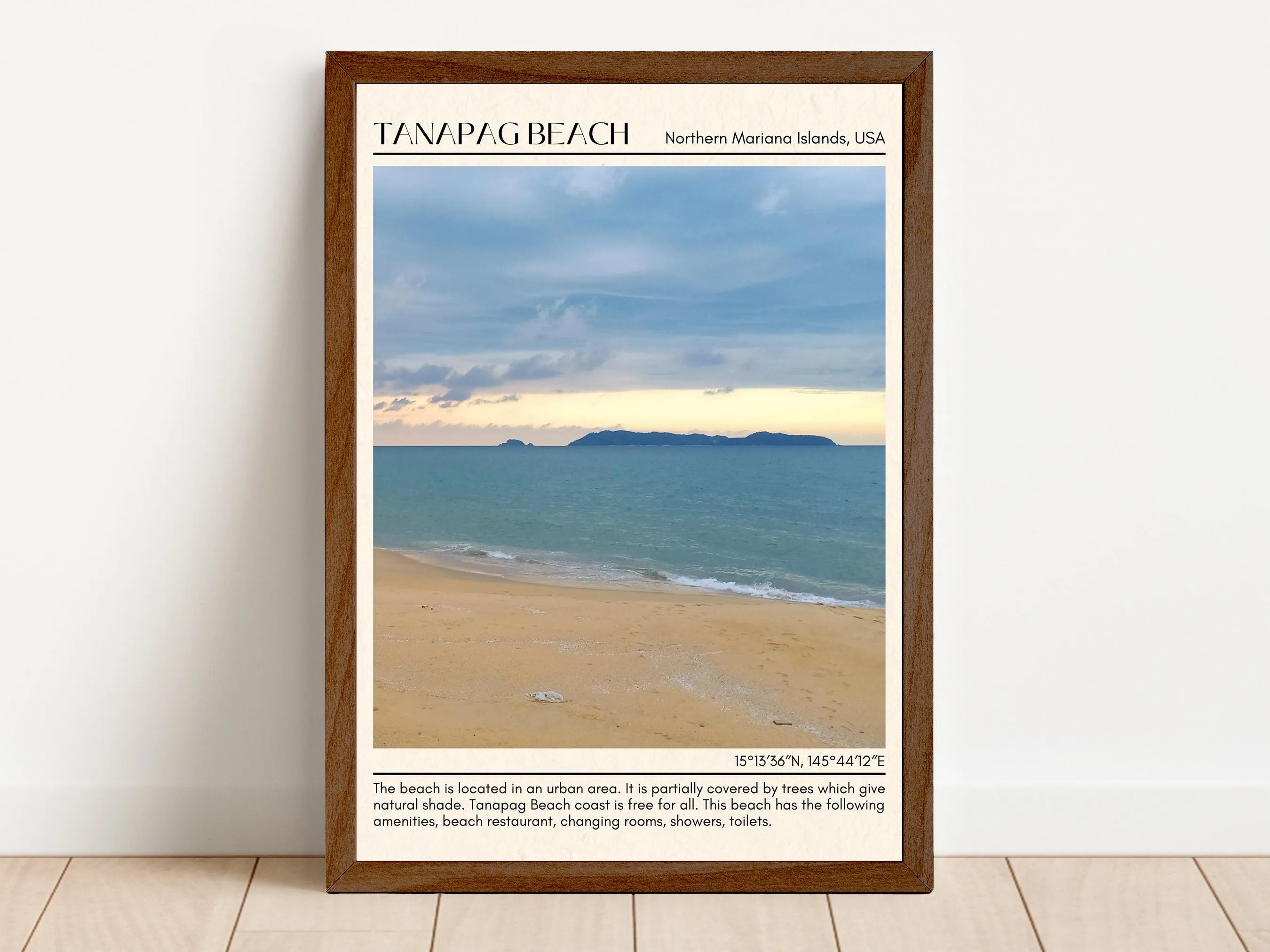 Tanapag Beach Wall Canvas, USA