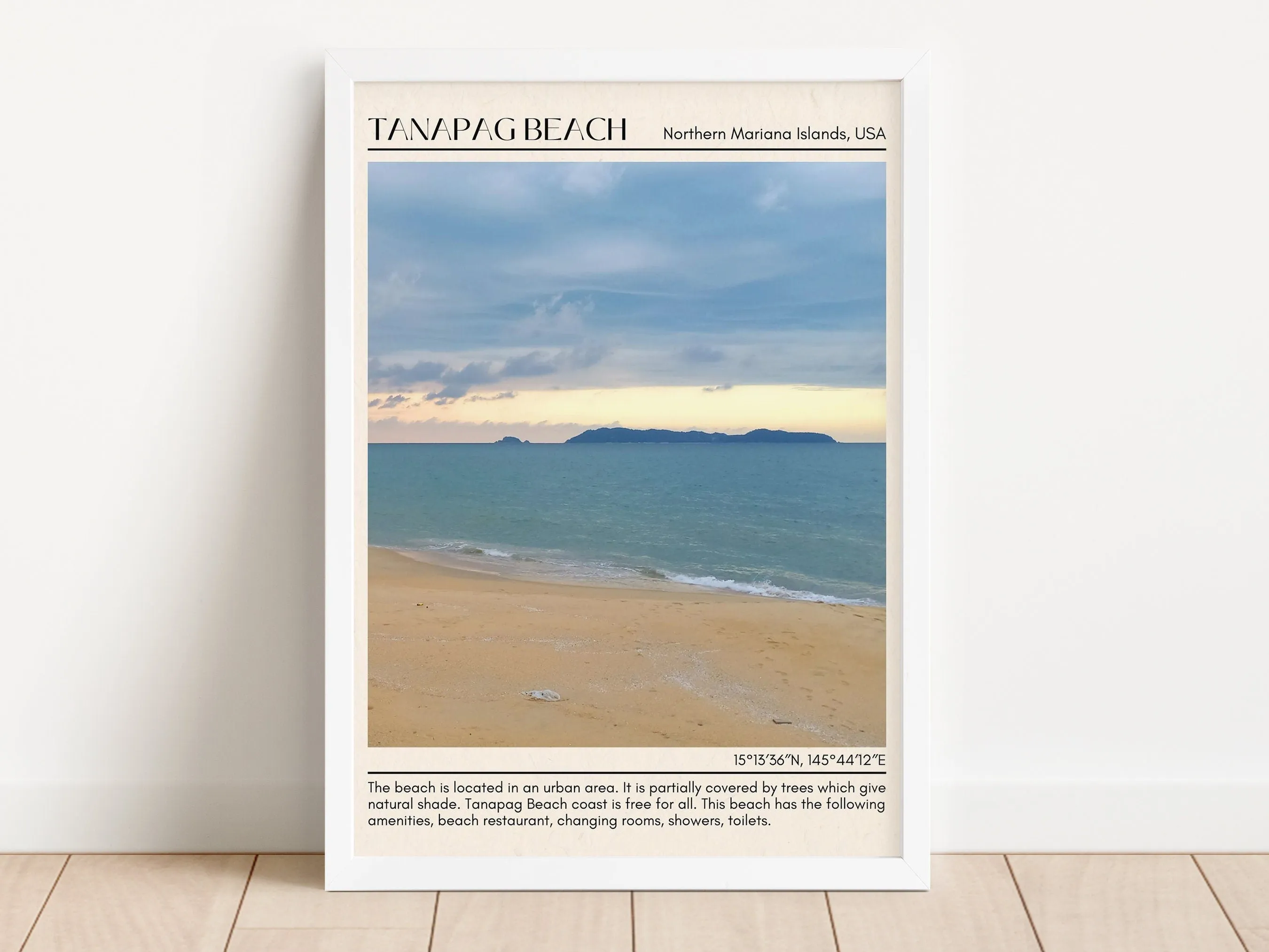 Tanapag Beach Wall Canvas, USA