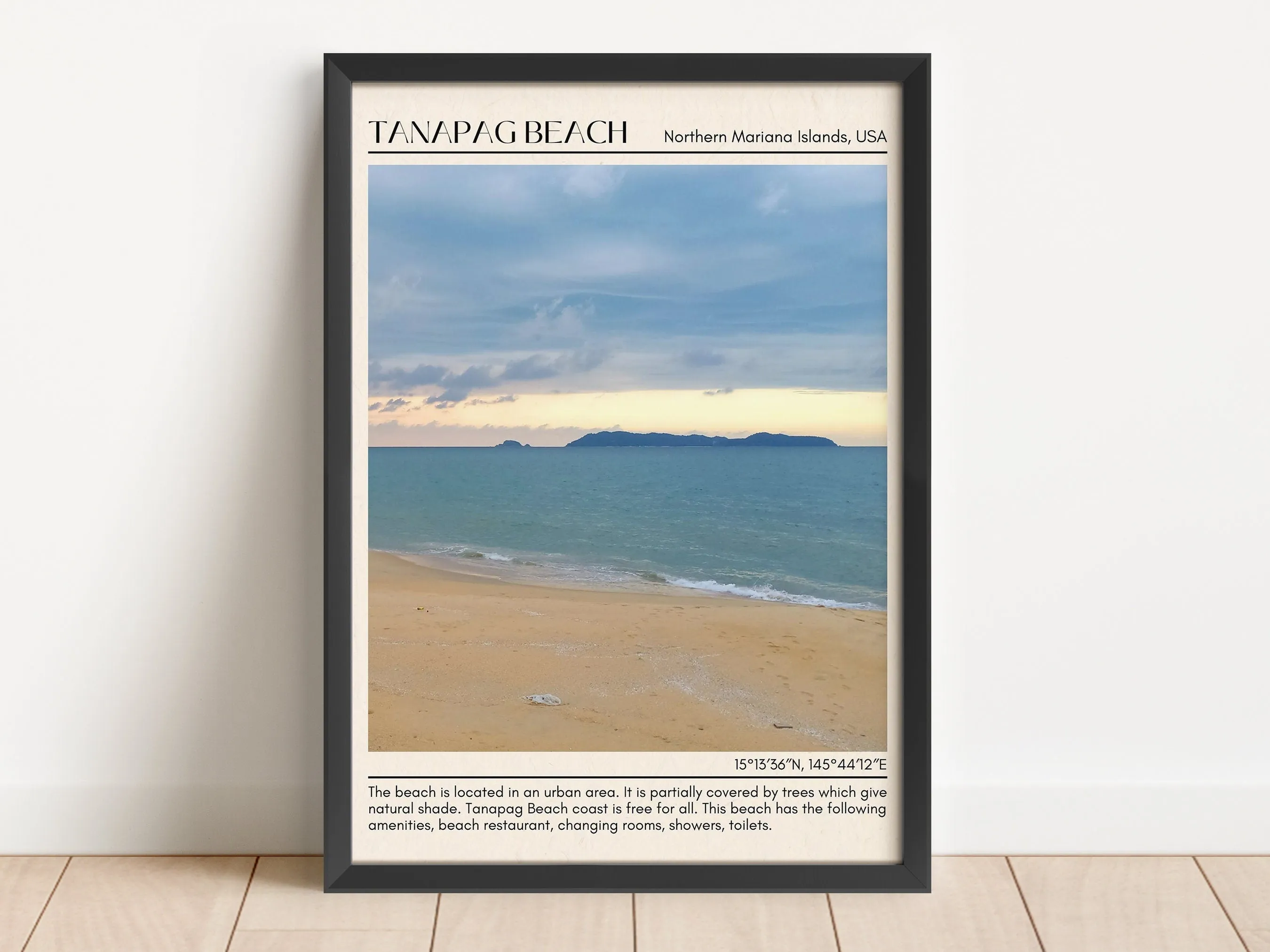 Tanapag Beach Wall Canvas, USA