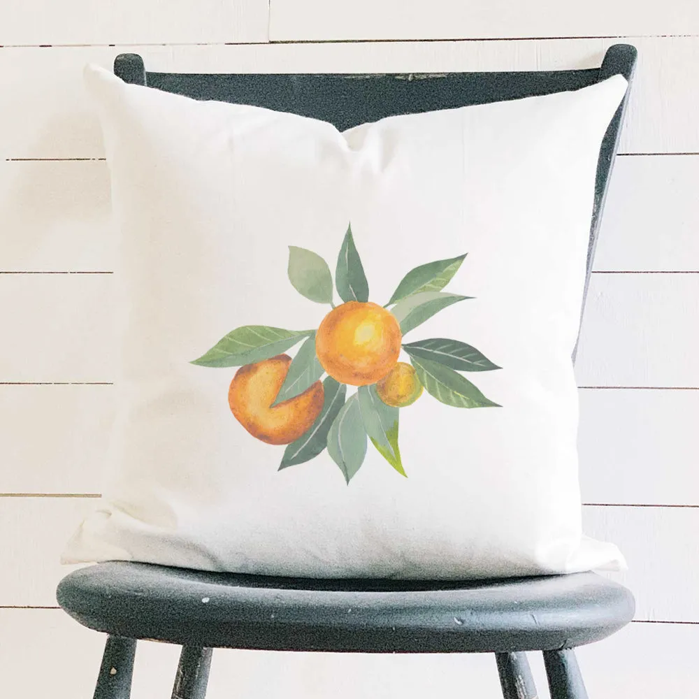 Tangerine Bunch - Square Canvas Pillow