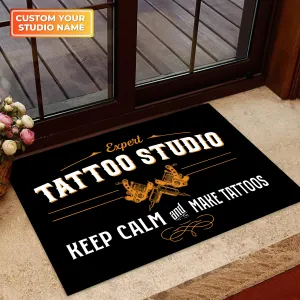Tattoo Artist Shop Personalized Name & EST Year Doormat