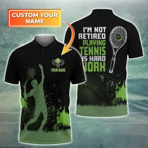 Tennis Personalized Name 3D Polo Shirt - TD96 1511