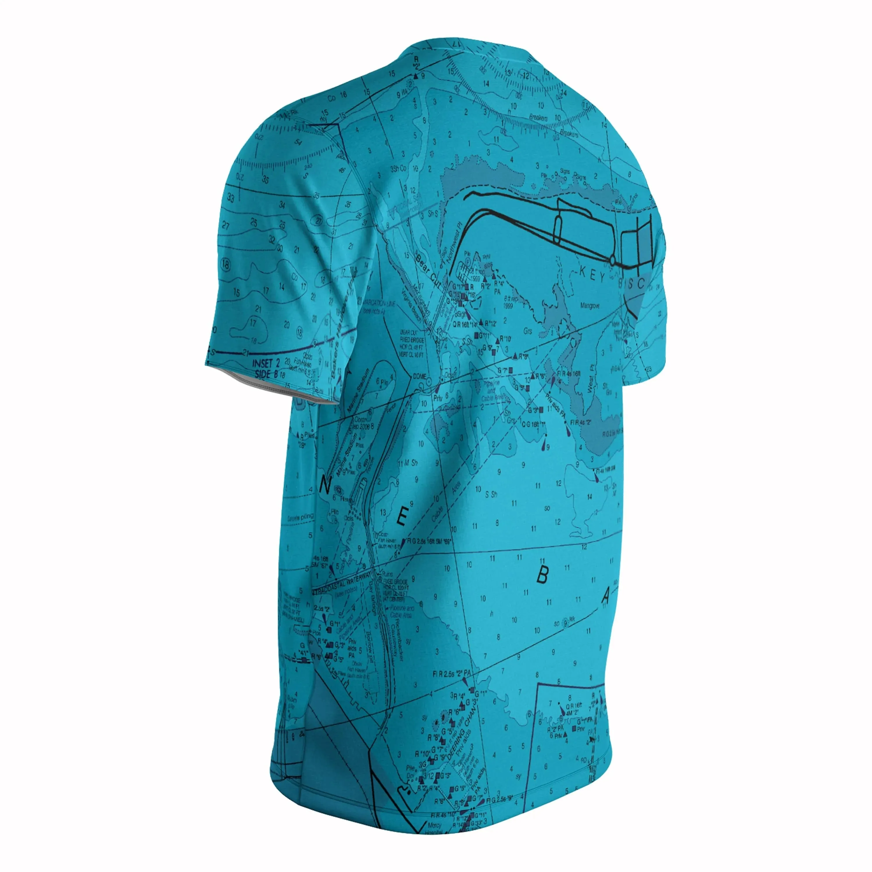 The Biscayne Blue Mariner Short Sleeve Performance Tee