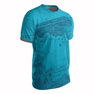 The Biscayne Blue Mariner Short Sleeve Performance Tee