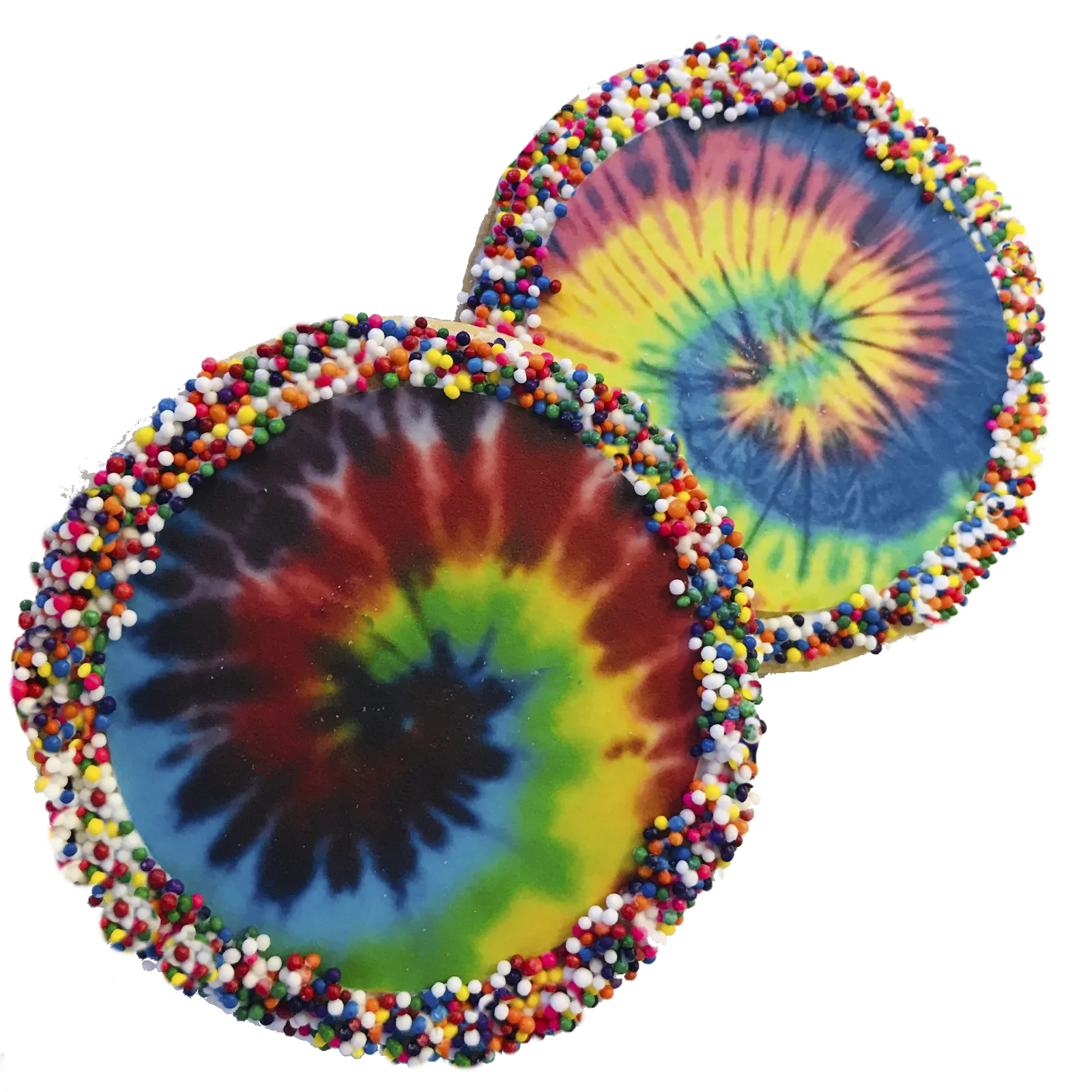 Tie-Dye Cookies With Nonpareils