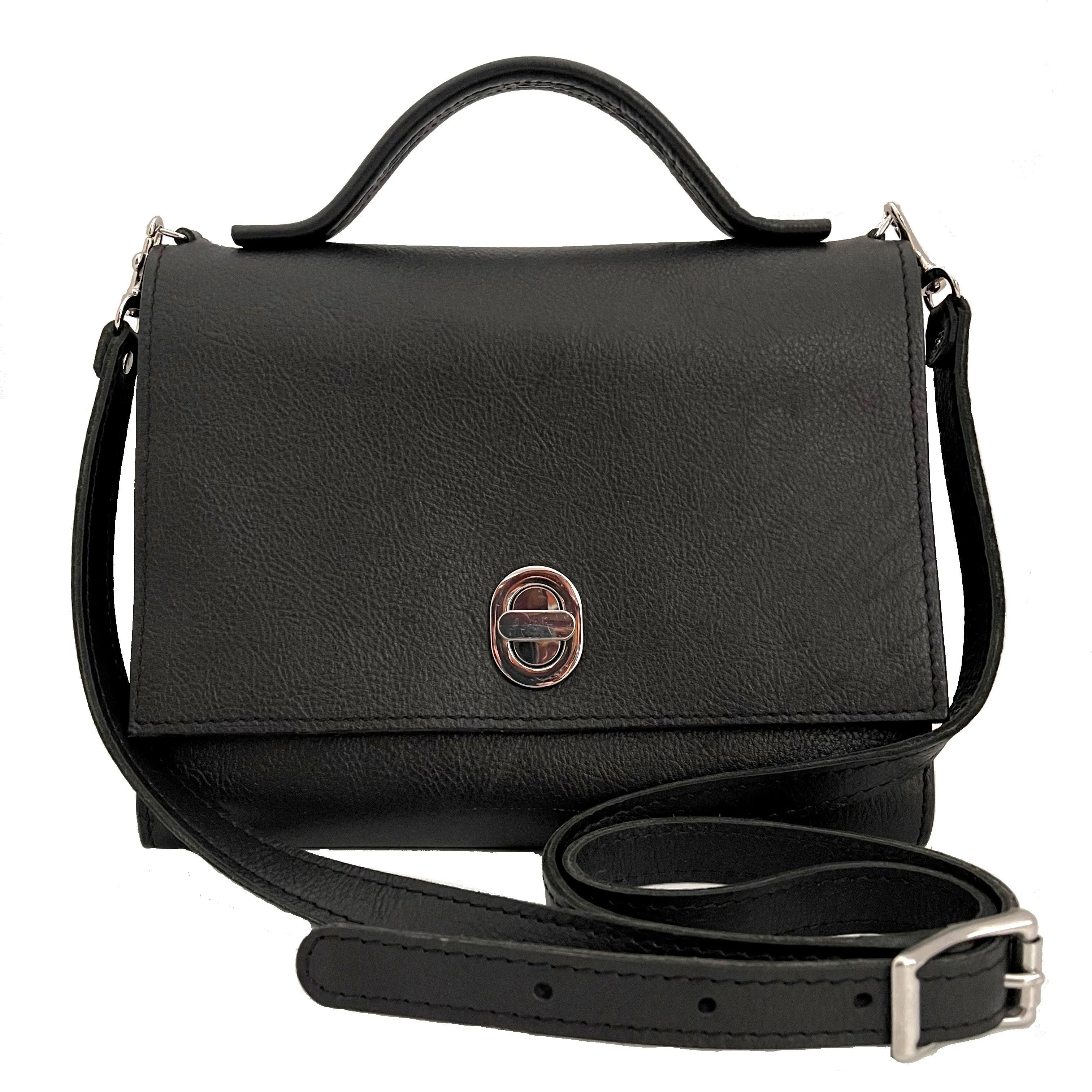 Top Handle Leather Bag