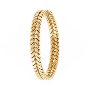 Two Strand Hand Braided Band Delicate Ring