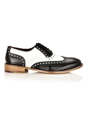 TWO TONE OXFORD BROGUES – BLACK & WHITE