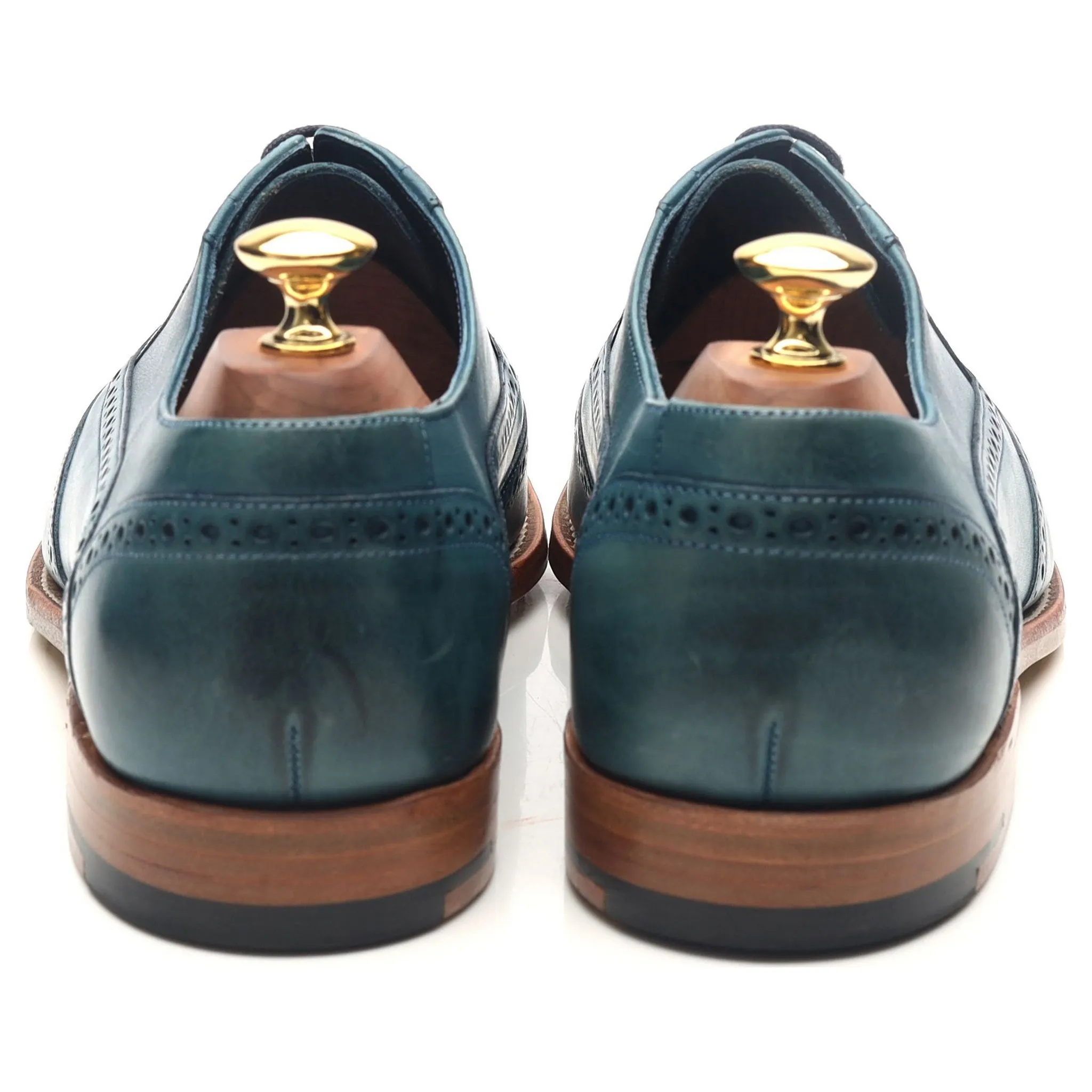'Valiant' Blue Leather Brogues UK 9 F