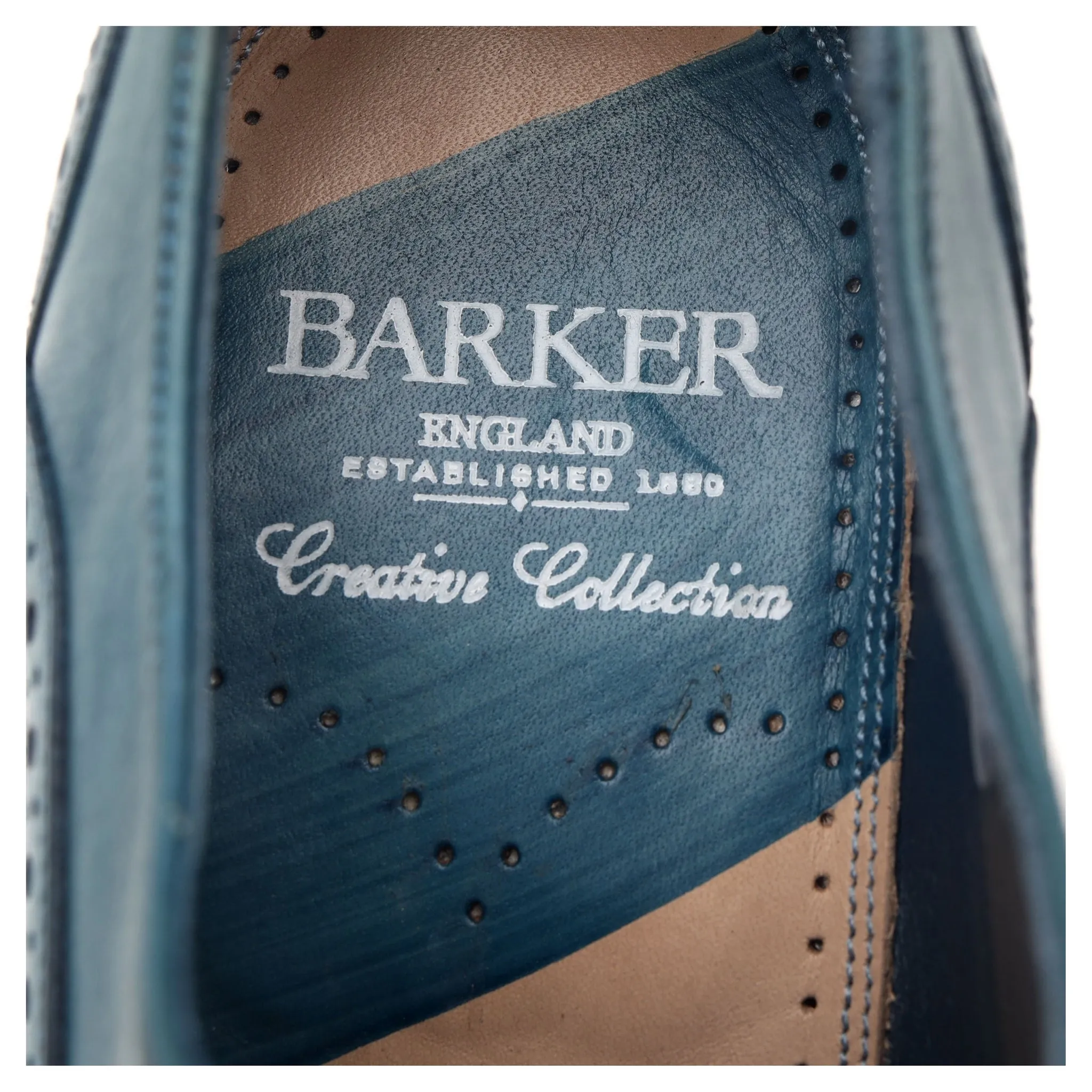 'Valiant' Blue Leather Brogues UK 9 F