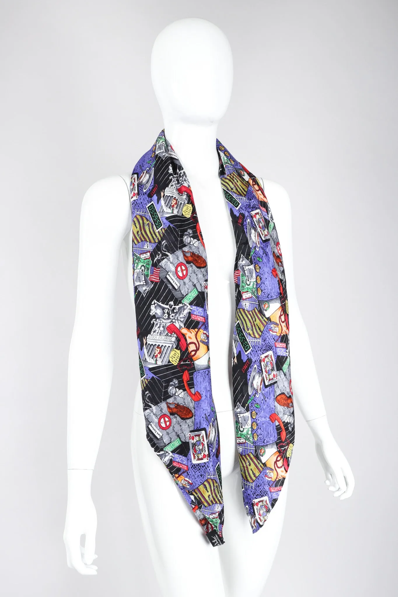 Wall Street Stock Market Scarf