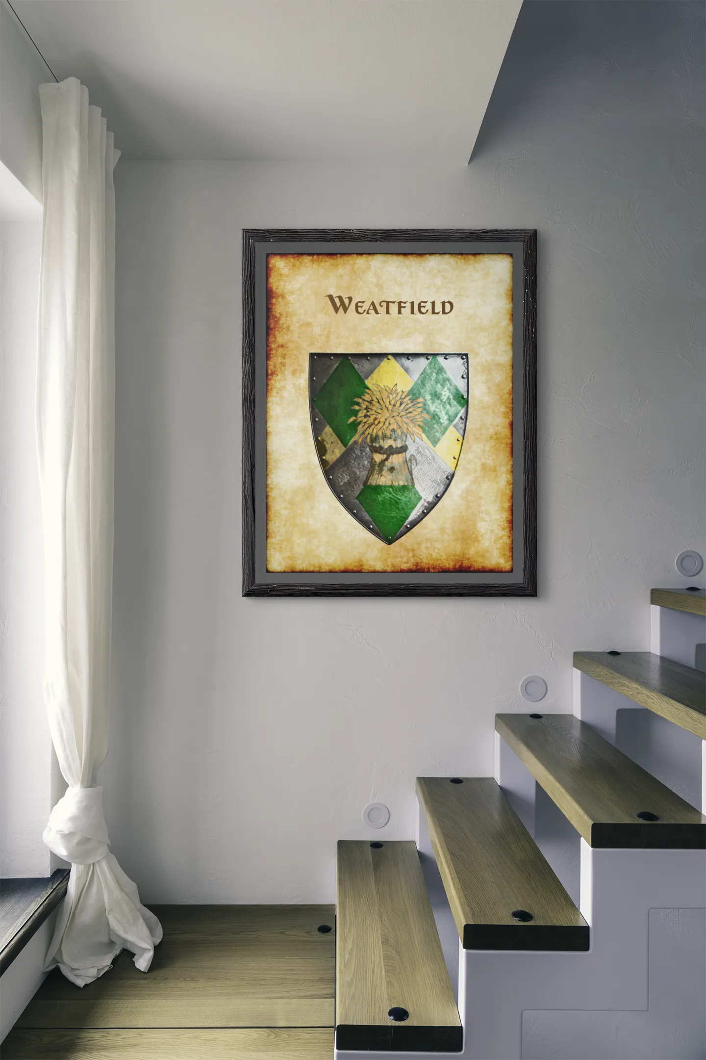 Weatfield Heraldry of Greyhawk Anna Meyer Cartography Canvas Art Print