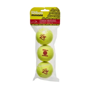 Wilson Minions Stage 3 Red Junior Tennis Balls 3-Pack