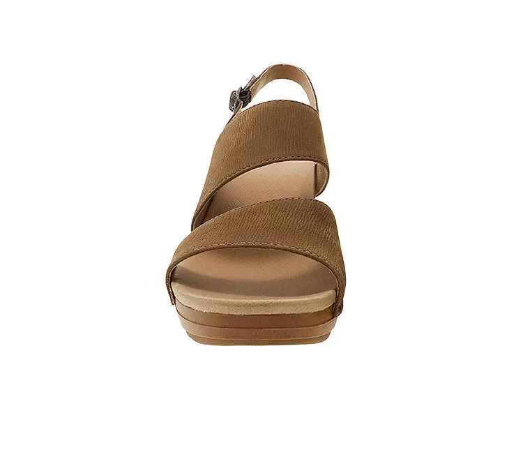 Women's Dansko | Tamia Textured Nubuck Sling Back Shoe | Honey