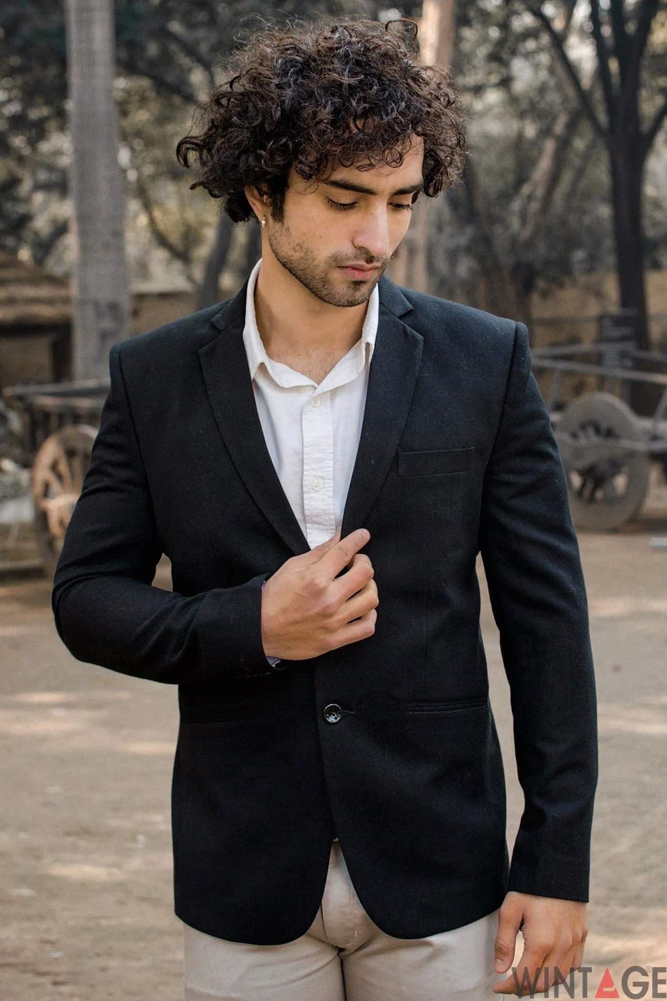 Wool Black Blazer