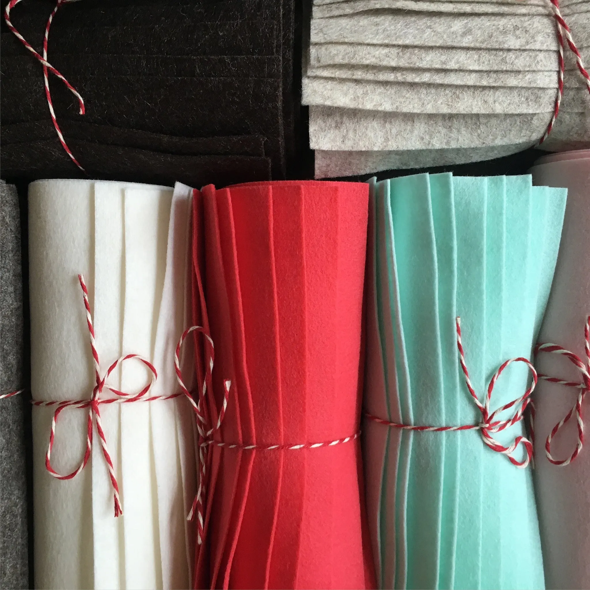 Wool Felt  - Neutrals, Earth Tones and Black