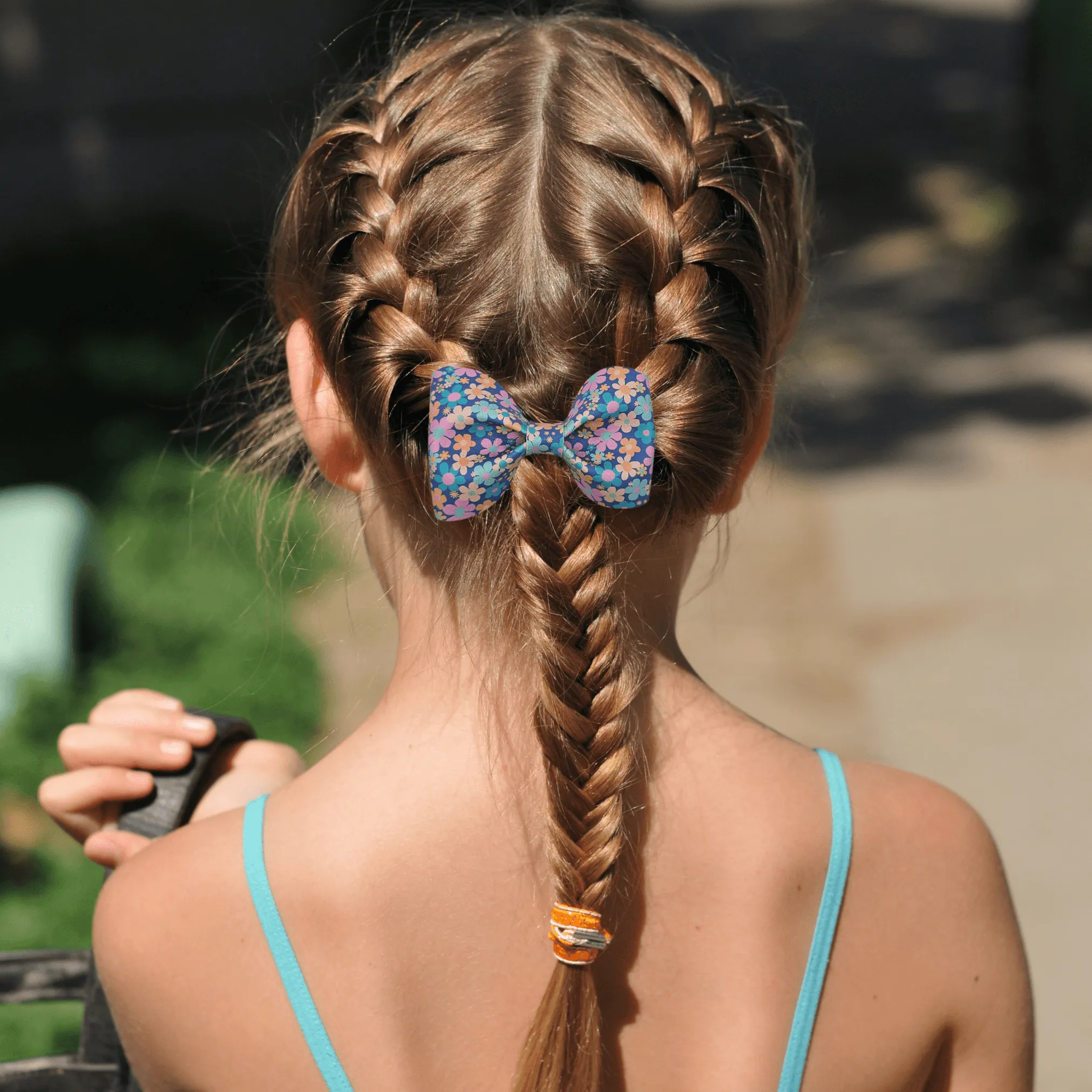 Yellow Pinch Hair Bow
