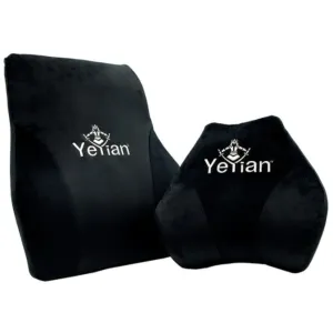 Yeyian Yka-20705 Kit De Almohada Negro, Memory Foam, Tela Alta Calidad