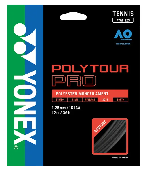 Yonex Polytour Pro 125 Tennis Strings [Graphite]
