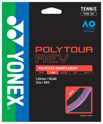 Yonex Polytour REV 125 Tennis Strings [Purple]